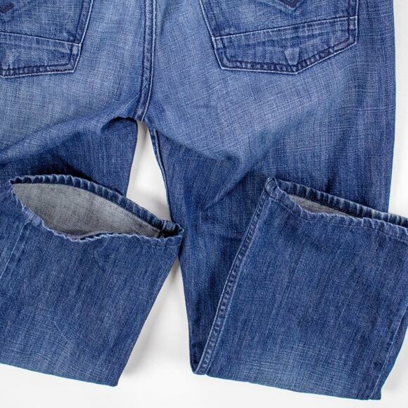 Hudson Blue Jeans Men's 30x27 Relaxed Button Fly Five Pocket Straight Leg Wilde - Picture 11 of 12